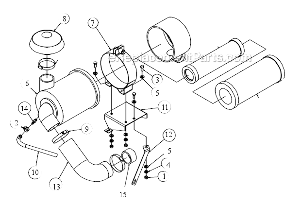 Page D Diagram and Parts List for MK-4018HY  MK Diamond Concrete Saw